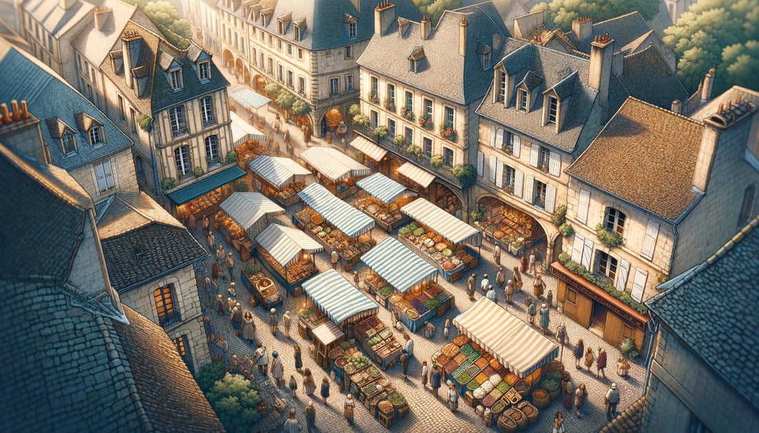 🍅 Bustling markets in beautiful medieval towns, southwest France